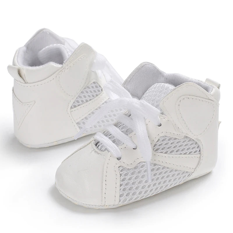 0-18 Months Newborn Baby Shoes for Boys Fashion Basketball Sports Shoes Soft Sole Comfortable Baby Walking Shoes