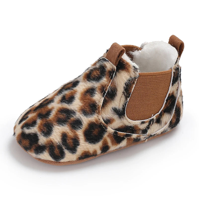 0-18M Newborn Baby Shoes Female Baby Cute Leopard Pattern Sports Shoes Sandals Soft Sole Comfortable Walking Shoes