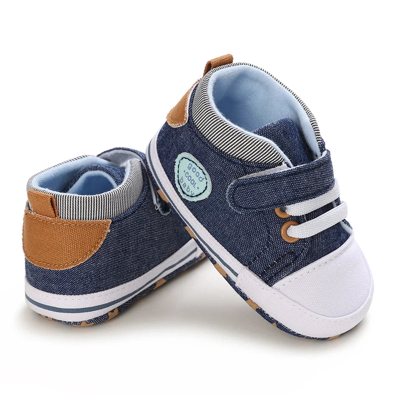 Lucky Blue Four Seasons Baby Soft Sole Walking Shoes for 0-1 Year Old Boys Casual Lightweight Sports Shoes Indoor Walking Shoes