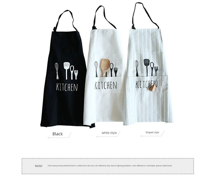 Wheatlife House For Home Internet Celebrity Oil-Proof Summer Pure Cotton Apron