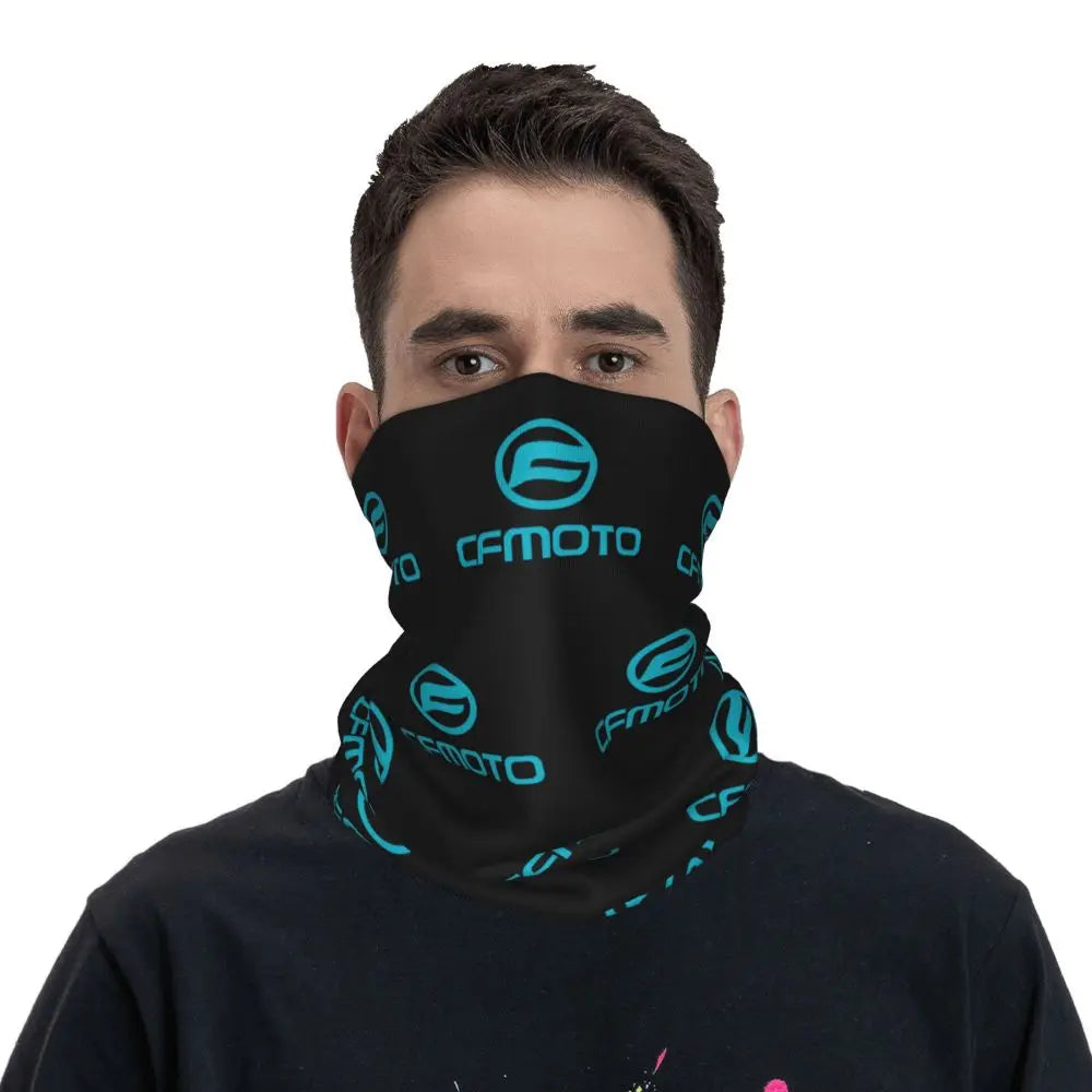 Cfmoto Motorcycle Bandana Neck Gaiter Printed Balaclavas Wrap Scarf Multifunctional Cycling Riding Unisex Adult Windproof