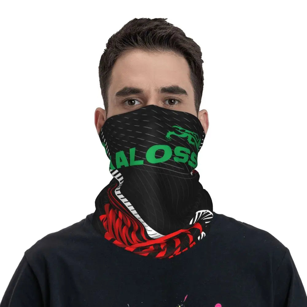 Quirky Motocross Bandana Neck Cover Printed Malossi Wrap Scarf Running Unisex Adult Winter