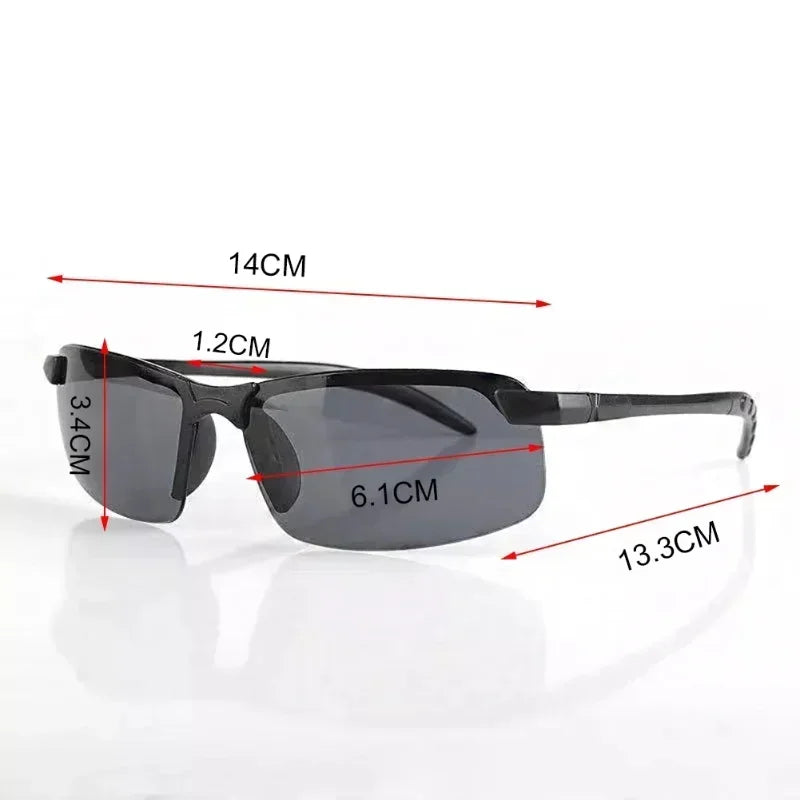 Men Night Vision Glasses for Driving Yellow Glasses PC Frame Sunglasses Outdoor Glasses To Handle At Night Anti Glare Gafas