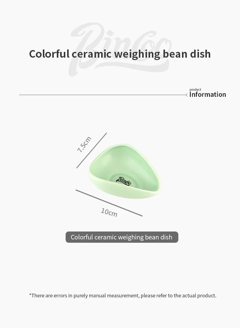 Bincoo Kitchen Bowl Kitchen Tool Dish Weighing Bean Dish Creative Ceramic Seasoning Soy Sauce Vinegar Small Plates 30g