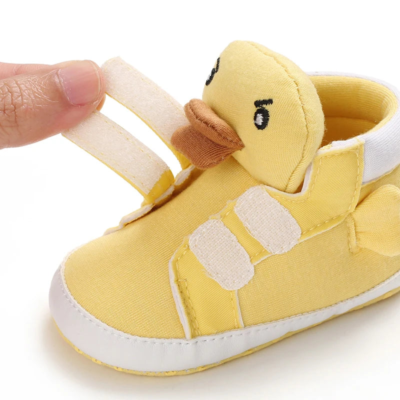 Baby Canvas Classic Casual Shoes Newborn Baby PU Leather Multi-Color Sneakers Non-Slip Cloth Bottom For Boys Girls First Walkers