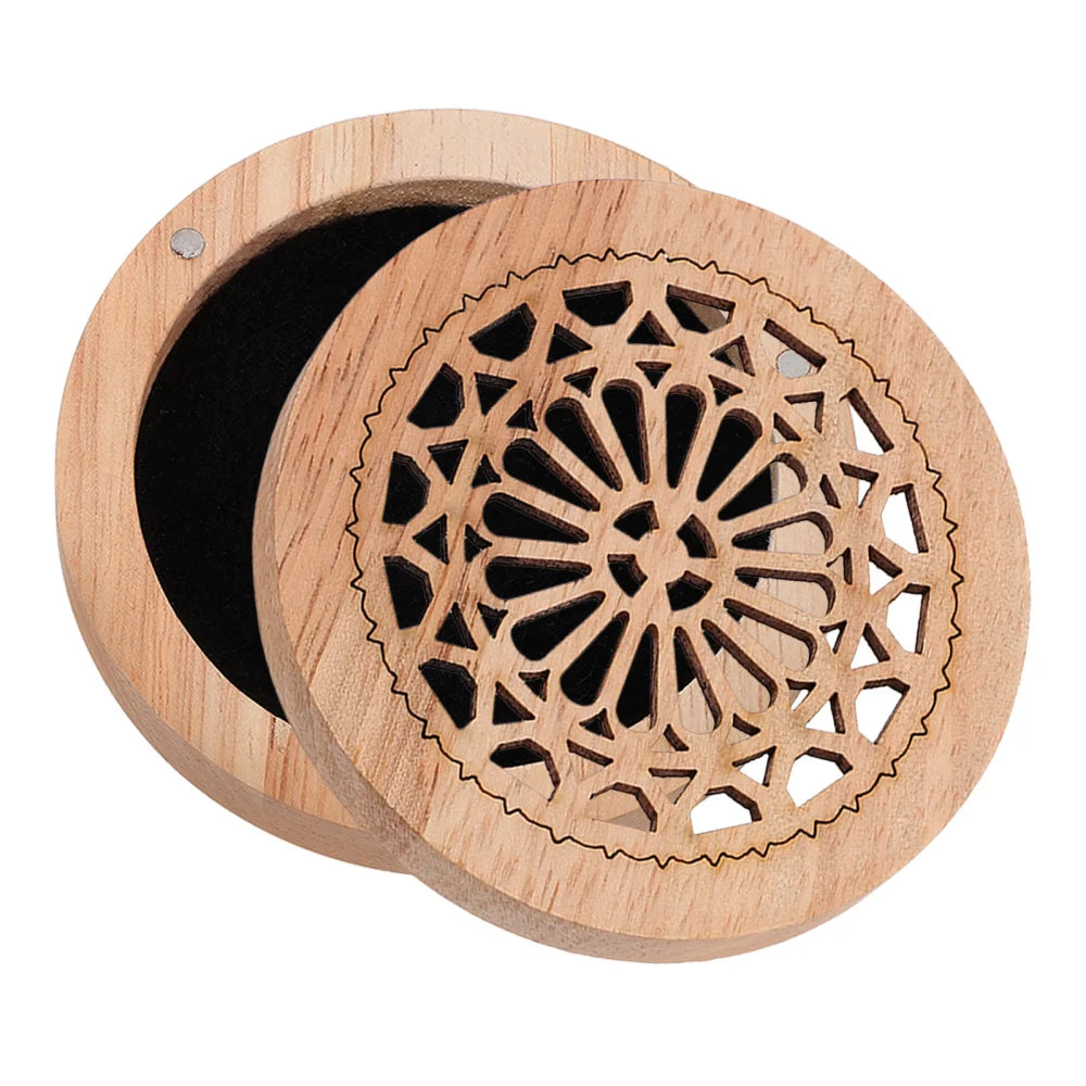 Solid Wood Aromatherapy Box Incense Holder Indoor Ornament Wooden Censer Cone Burner