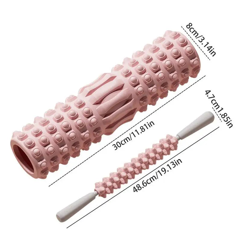 30cm Foam Roller For Fitness Yoga Exercise Back Muscle Massage Roller EVA Calf Shaping Roller Yoga Block Gym Fitness Training