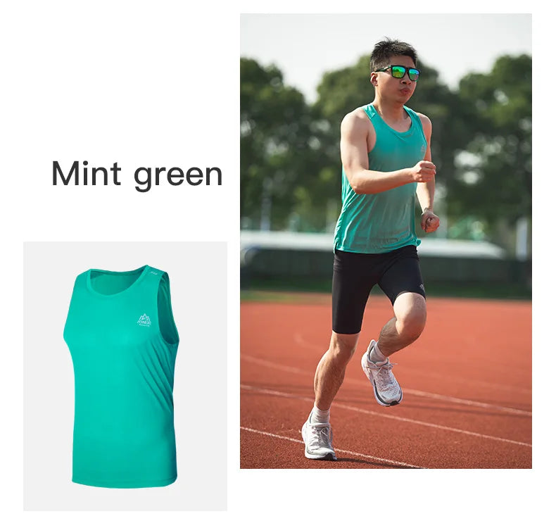 AONIJIE FM5126 Man Male Quick Drying Sports Undershit Running I-shaped Vest Sleeveless Summer Tank Top For Marathon Fitness