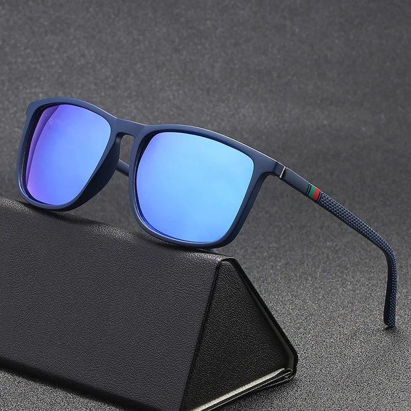 2024 New Polarized Sunglasses Square Frame Classic Fashion Sunglasses for Men and Women Driving Fishing Glasses Cross border