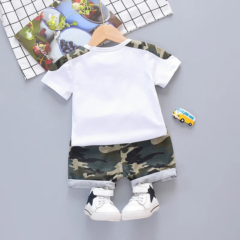 New Summer Baby Girl Clothes Children Boys Sports T-Shirt Shorts 2Pcs/Set Toddler Casual Costume Infant Clothing Kids Tracksuits