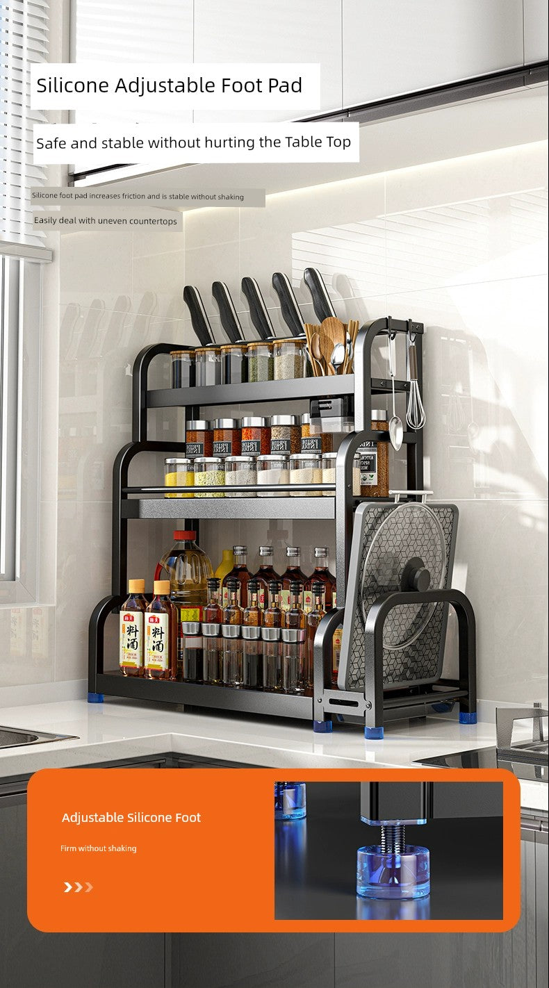 Multi-level stand - great for kitchen spices, knives, etc.