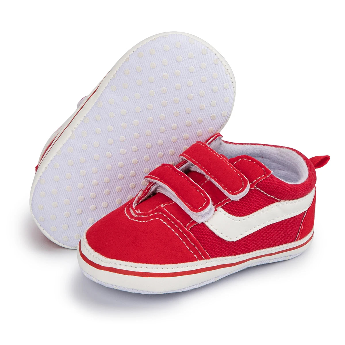 Baby Unisex Canvas Sneakers Classic Stripes Casual Baby Boy Girl Shoes Anti-slip Soft First Walkers Infant Baby Shoes