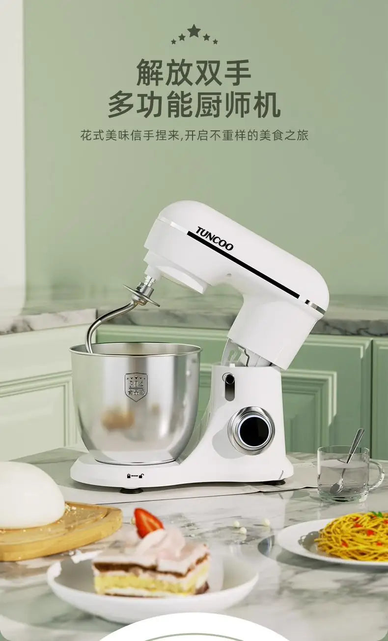 Household Small Automatic Egg Beater Multi-function Dough Mixer Bread Blenders Kitchen Aid Standing Spiral Stand Blender Machine