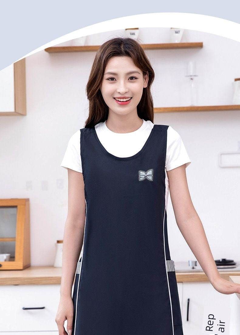 Fashion Waist-Controlled Oil-Proof Household Catering Printed Apron