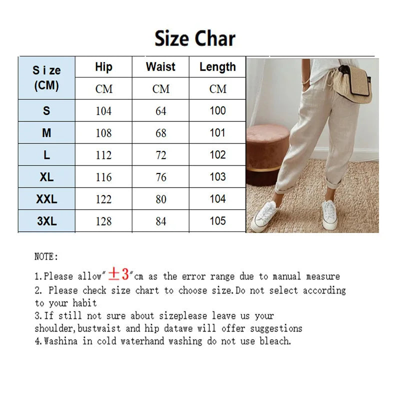 7 Solid Color Lightweight Pants Women's Lace Up Pocket Pants Spring Autumn Comfortable Trousers