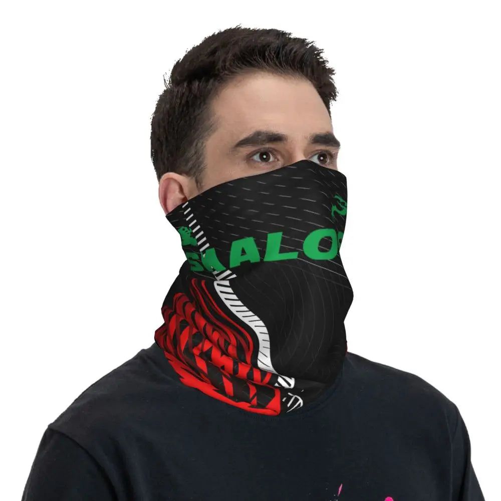 Quirky Motocross Bandana Neck Cover Printed Malossi Wrap Scarf Running Unisex Adult Winter