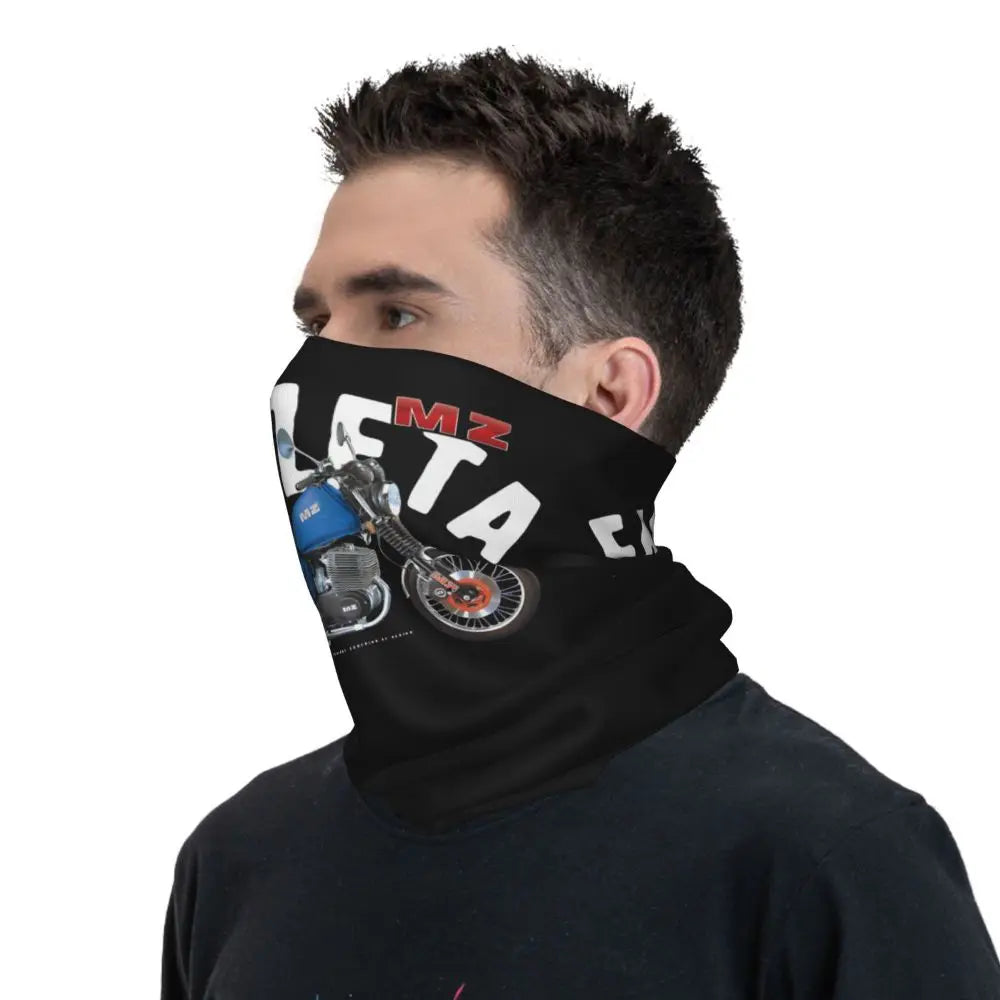 ETZ 251 Bandana Neck Gaiter Motorcycle Club MZ Moto Wrap Scarf Multi-use Balaclava Cycling Unisex Adult Winter