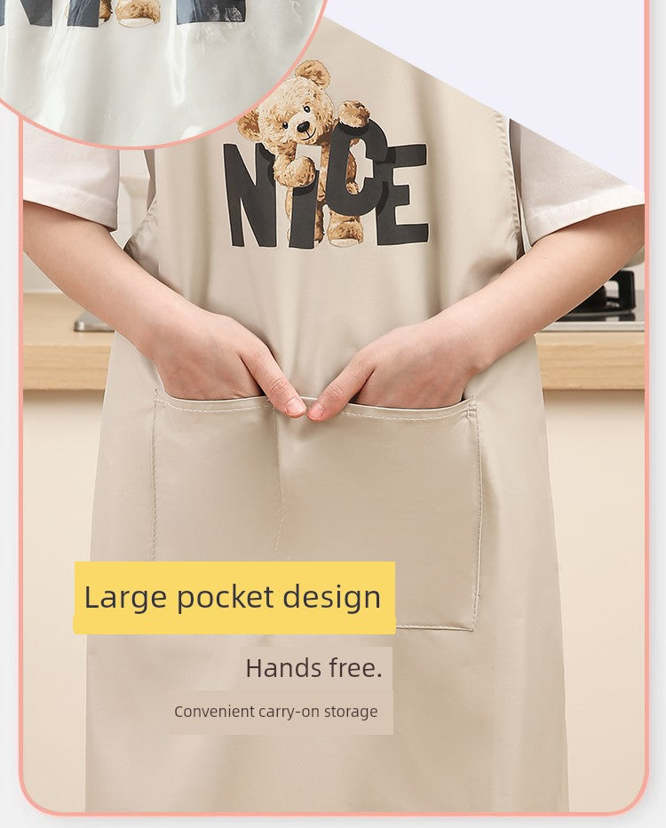 Fashion Oil-Proof For Home Kitchen God Sleeveless Thin Apron