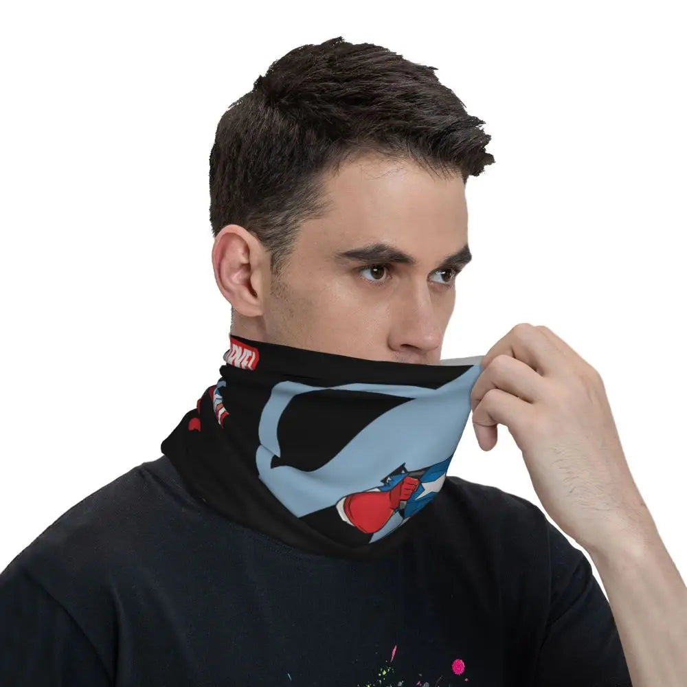 Limited Edition Bandana Neck Gaiter Motorcycle Club Marvel Face Scarf Cycling Face Mask Hiking Unisex Adult All Season