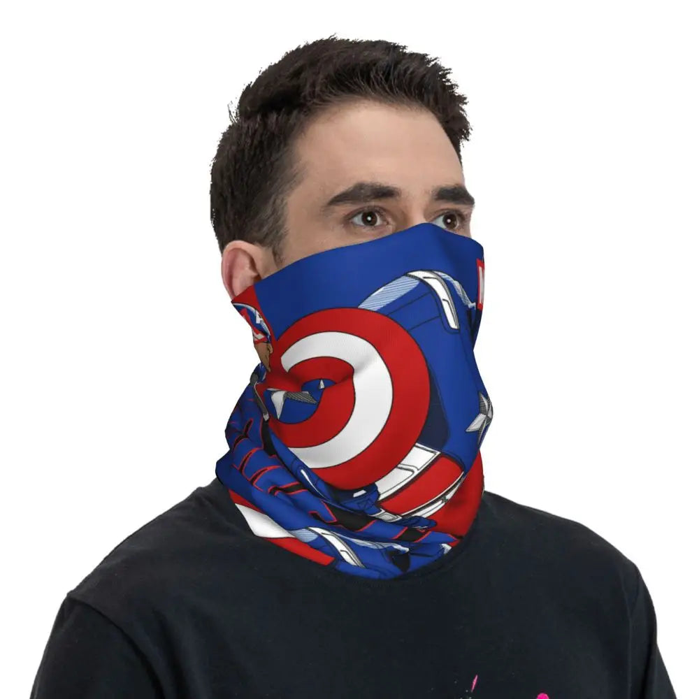 Limited Edition Bandana Neck Gaiter Motorcycle Club Marvel Face Scarf Cycling Face Mask Hiking Unisex Adult All Season