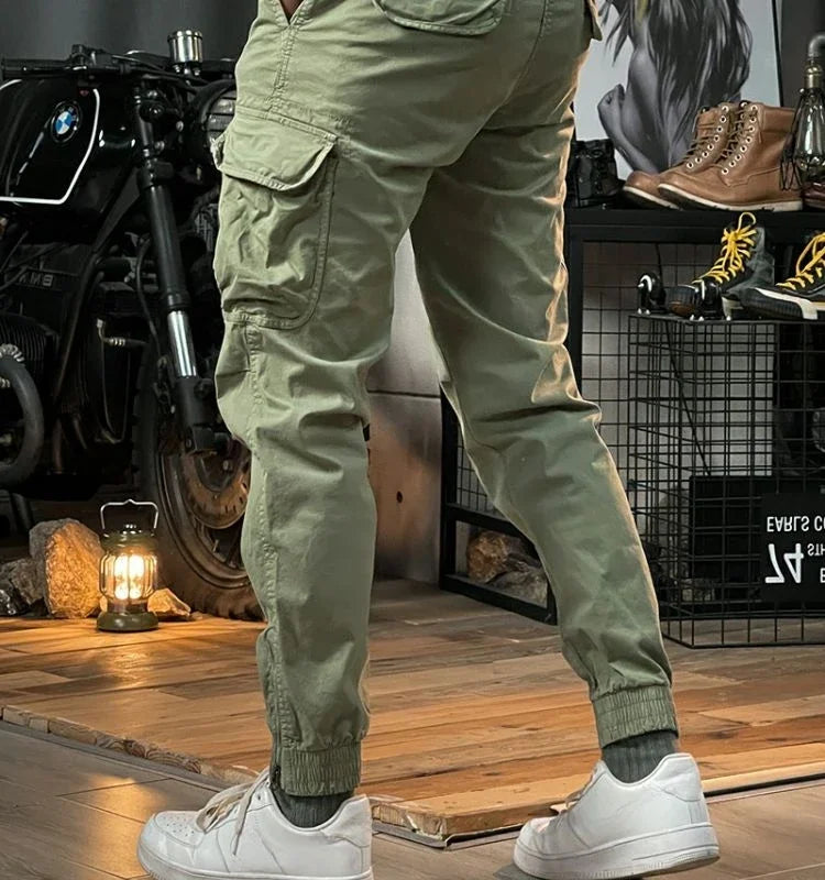 Trekking Autumn Male Trousers Motorcycle Khaki Brown Men's Cargo Pants Biker Nylon Cotton With Wholesale High Quality Street