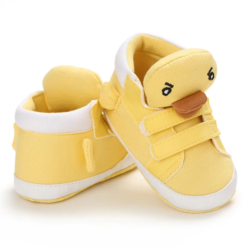 Baby Canvas Classic Casual Shoes Newborn Baby PU Leather Multi-Color Sneakers Non-Slip Cloth Bottom For Boys Girls First Walkers