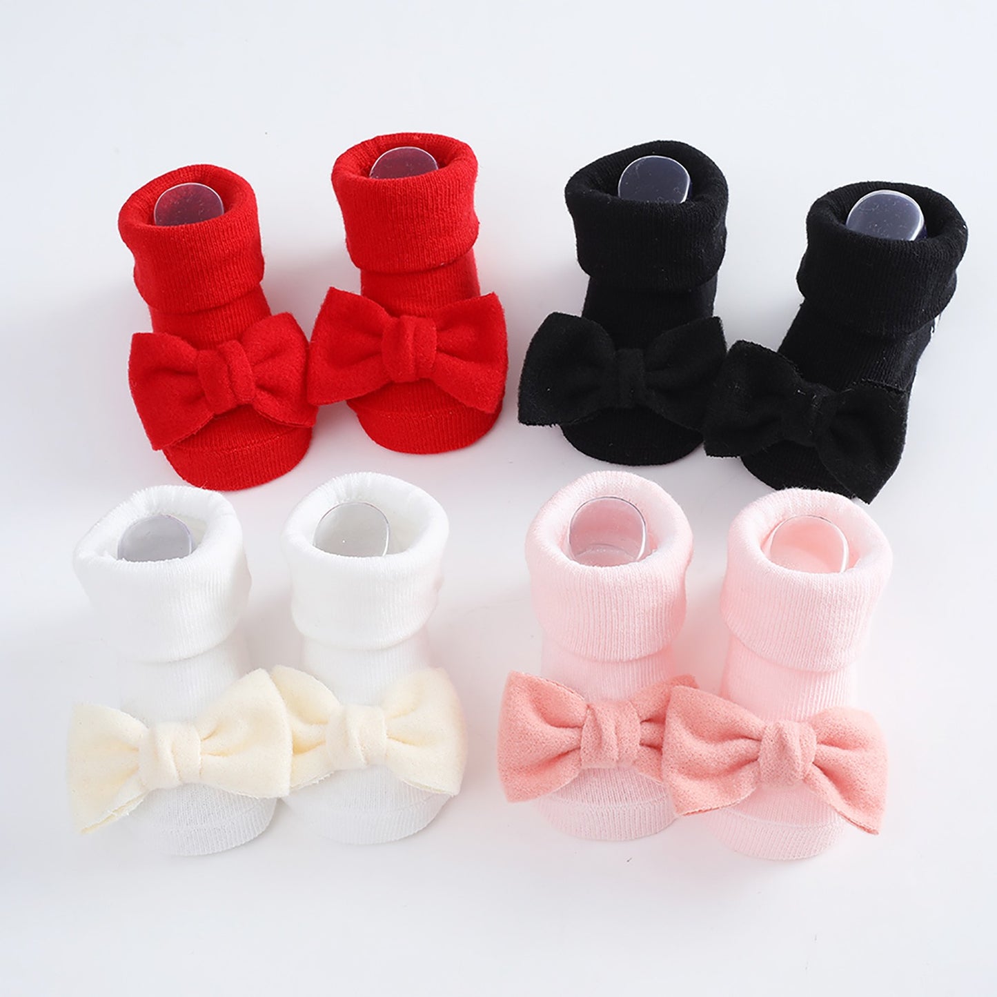 Toddler Baby Girls Socks Shoes Newborn Baby Floor Socks Bowknot Infant Baby Foot Socks First Walkers Prewalker Boots 0-12 Months