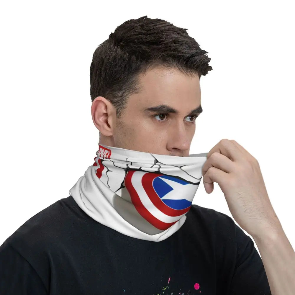 Limited Edition Bandana Neck Gaiter Motorcycle Club Marvel Face Scarf Cycling Face Mask Hiking Unisex Adult All Season