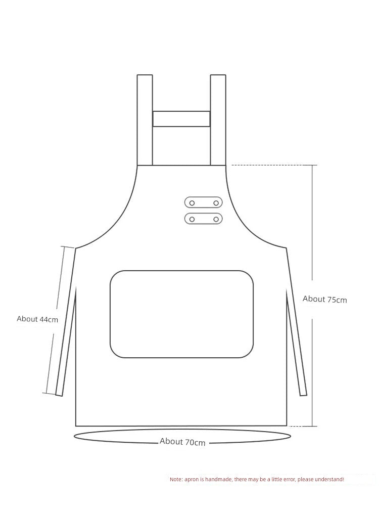 Fashion Leather Oil-Proof Household Catering Aquatic Apron