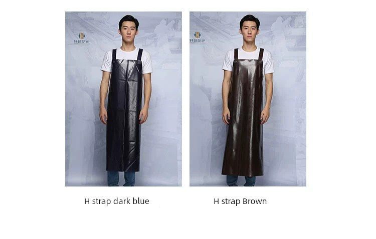 Vest-Style Long Beef Tendon Acid and Alkali Resistant Waterproof Apron