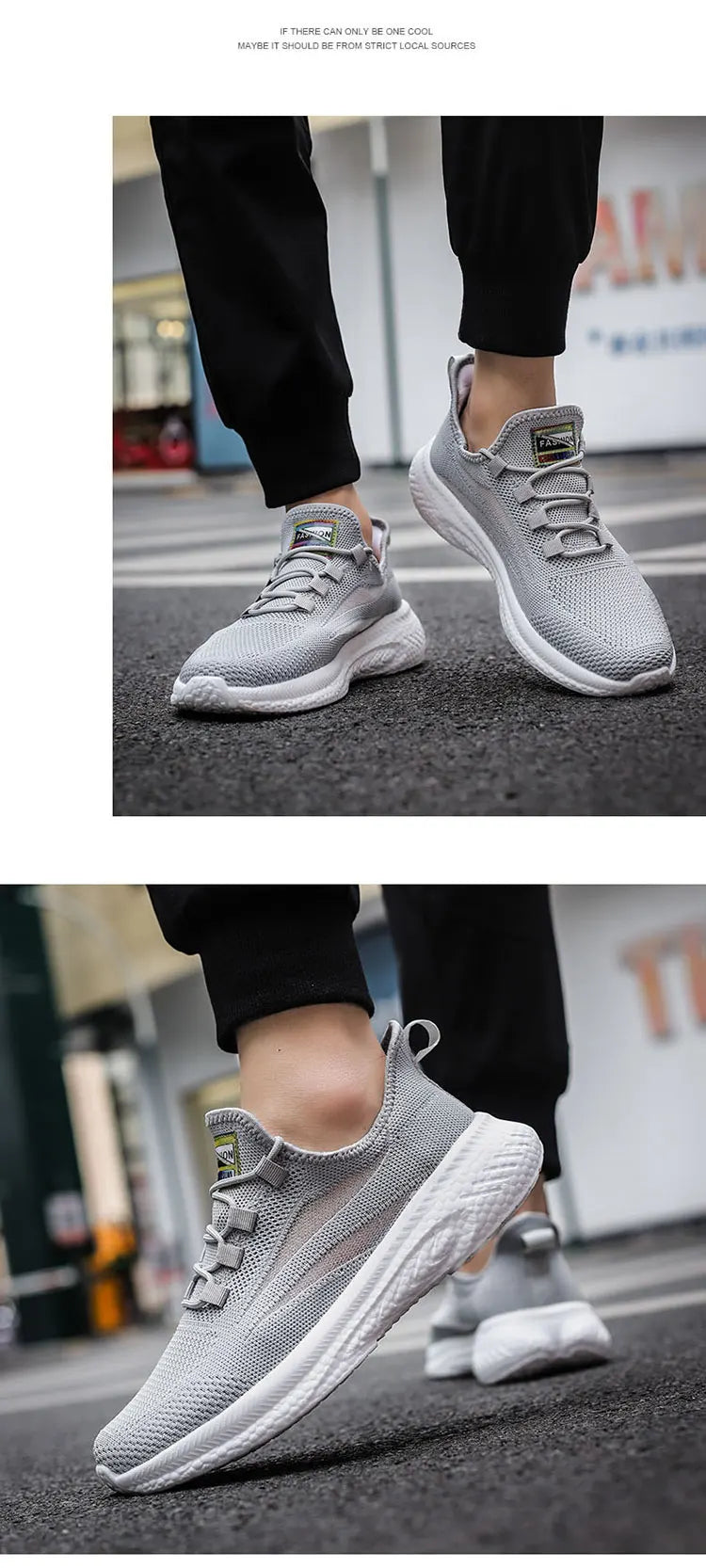 Casual Sneakers for Men Outdoor Lightweight Fashion Non-slip Round Toe Comfortable Trendy All-match Shoes Spring Autumn Main