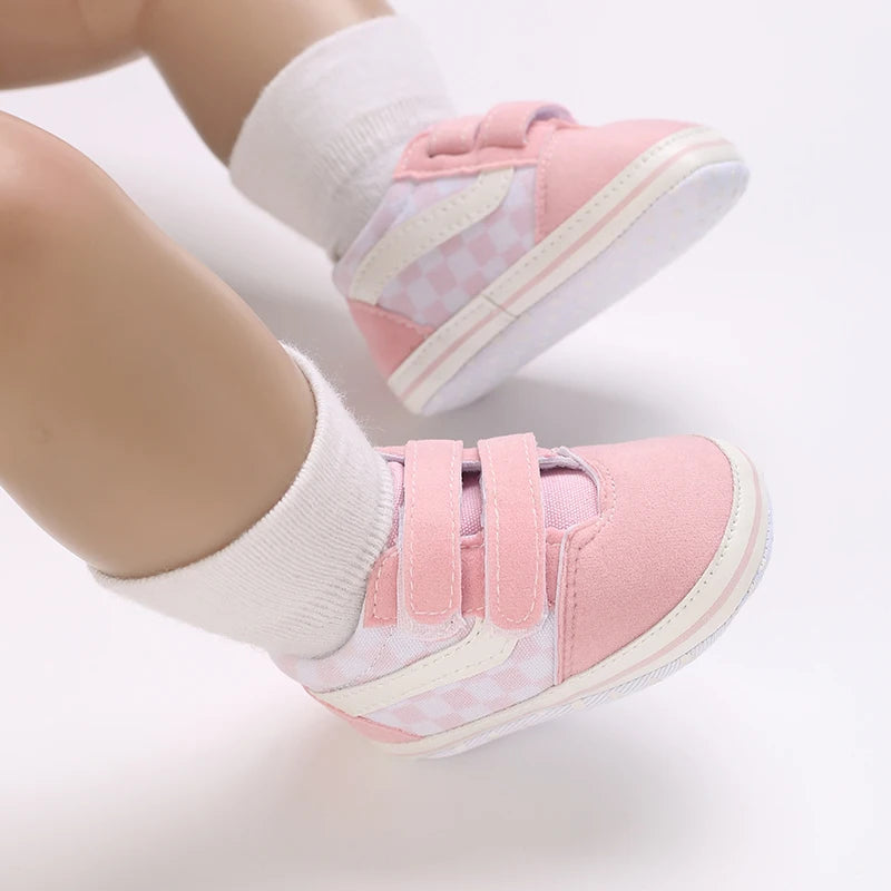 Spring and Autumn Sweet Pink Theme Girl Baby Casual Sports Shoes Soft Sole Comfortable Baby Walking Shoes 0-18M