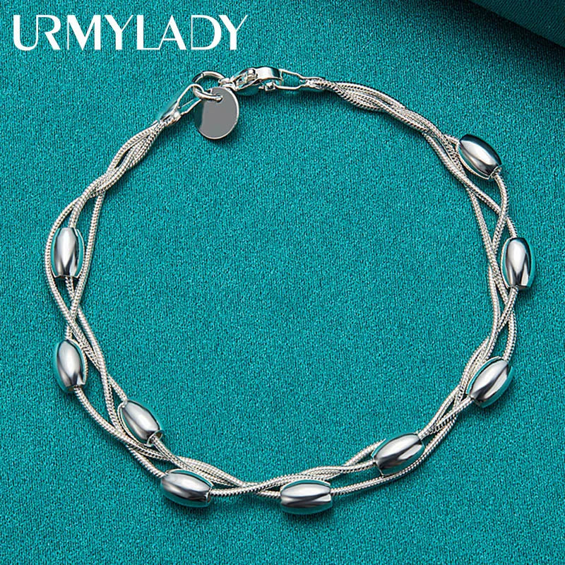 925 sterling silver bracelet chain fashion design product beautiful Jewelry High quality Bracelet bead for women lady wedding