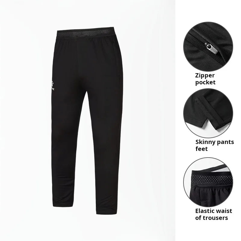 KELMECarme Men's Slim Stretch Sports Trousers Football Training Skinny Pants Adult and Children Running Pants