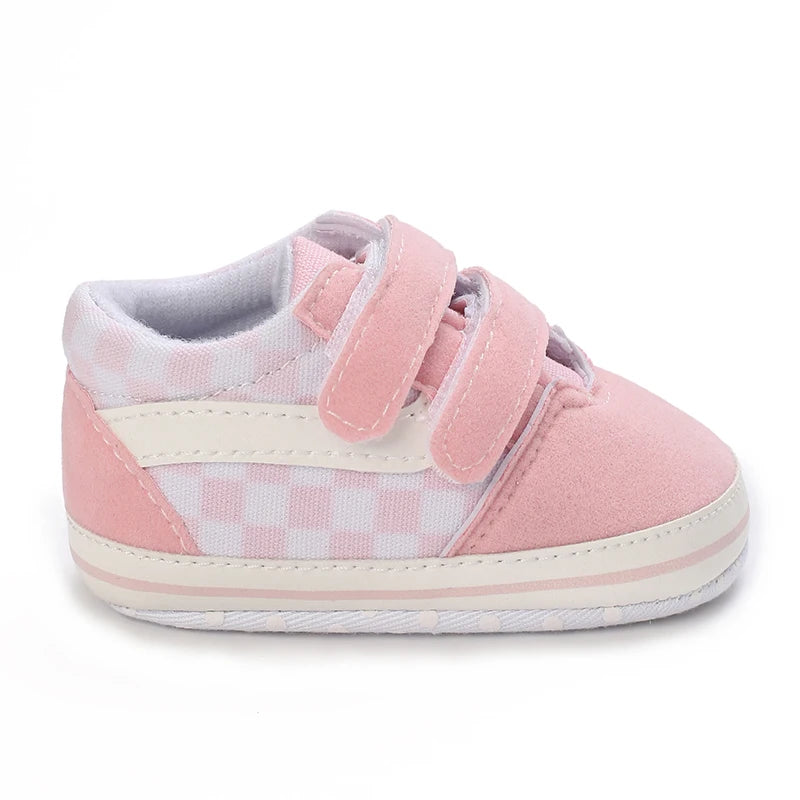 Spring and Autumn Sweet Pink Theme Girl Baby Casual Sports Shoes Soft Sole Comfortable Baby Walking Shoes 0-18M