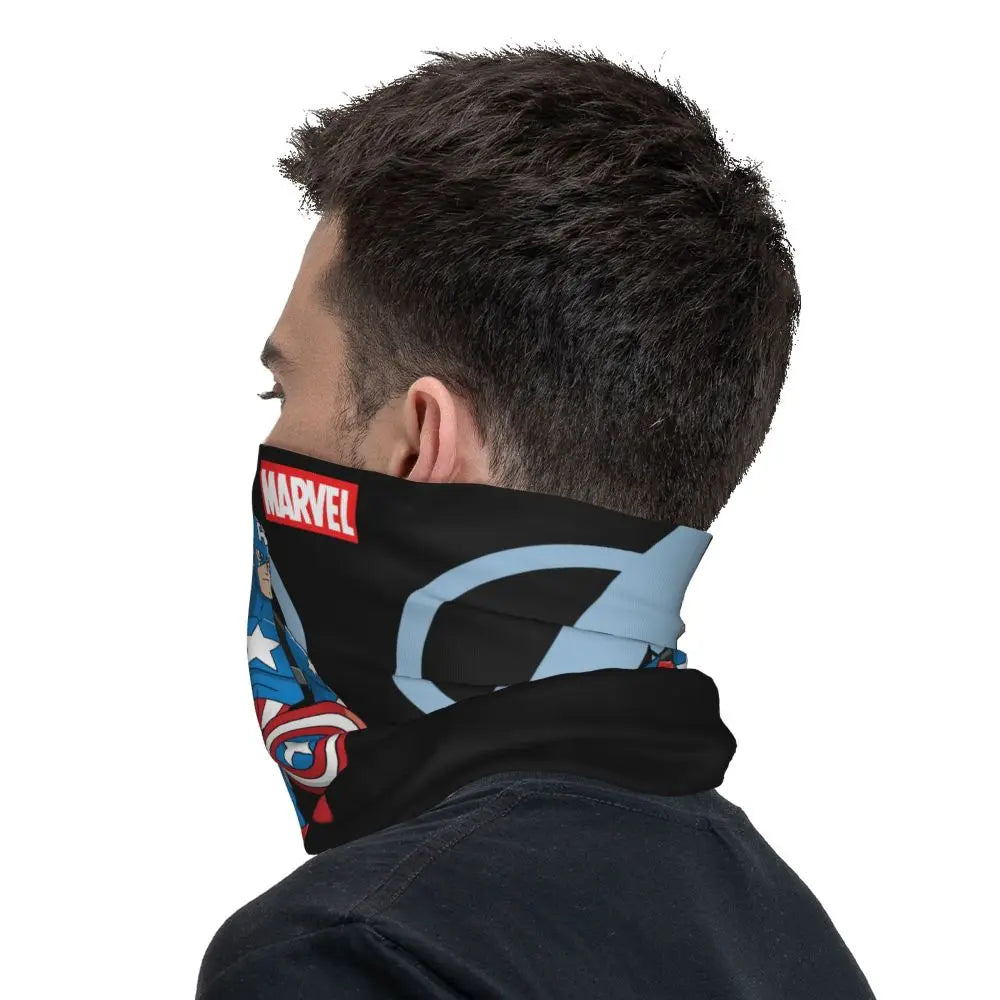 Limited Edition Bandana Neck Gaiter Motorcycle Club Marvel Face Scarf Cycling Face Mask Hiking Unisex Adult All Season