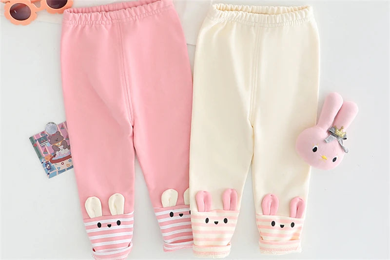 Children Clothing Sets Autumn Baby Girls Cute Cartoon Rabbit T Shirt Pants Toddler Kids Tracksuit Infant Clothes Outfits