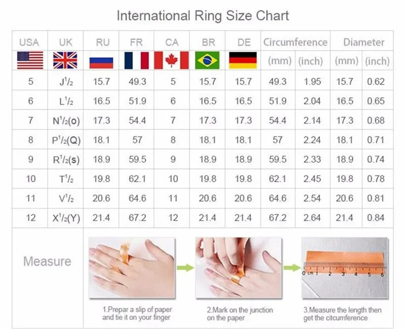 Never Fade White Rhinestone Rings for Women Round Zircon Crystal Rings Bride Promise Engagement Wedding Bands Gift Jewelry