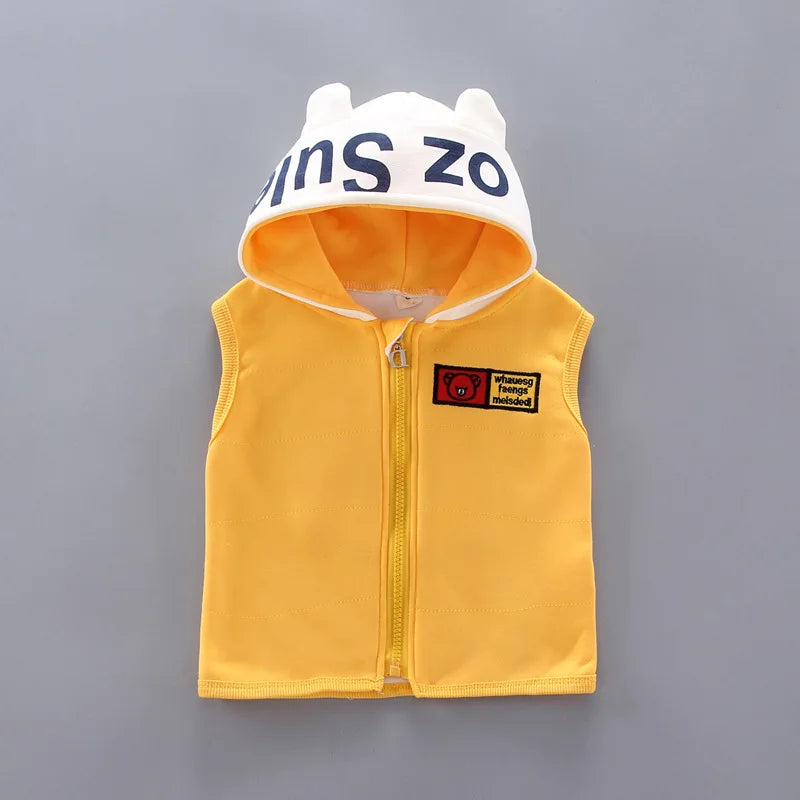 Winter Baby Fleece Clothing Sets Autumn Boys Girls Cotton Thicken Hooded Sweater Cartoon Bear Pants 3Pcs Kids Warm Outfits