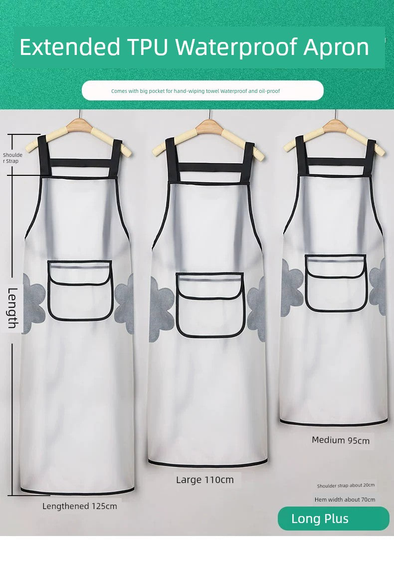 Extra Large Catering Unisex Household Soft Leather Waterproof Apron