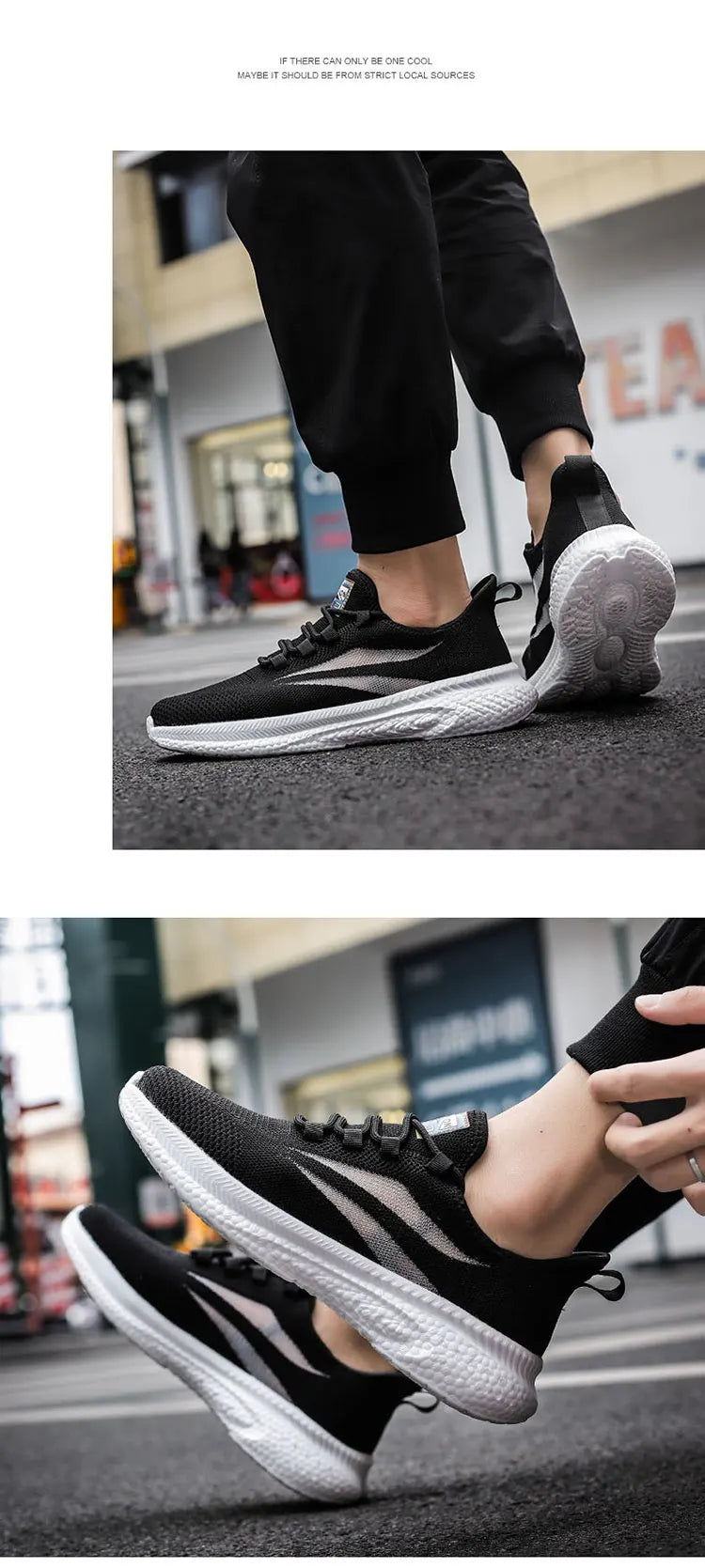 Casual Sneakers for Men Outdoor Lightweight Fashion Non-slip Round Toe Comfortable Trendy All-match Shoes Spring Autumn Main