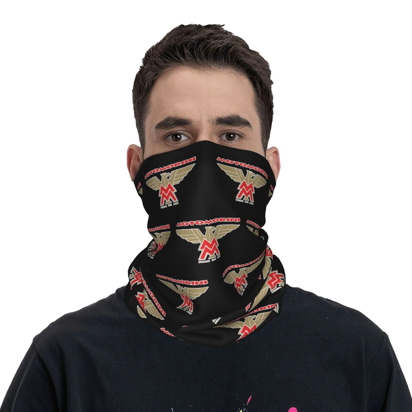 Moto Morini Logo Motorcycle  Bandana Neck Gaiter Printed  Balaclavas Mask Scarf Multifunctional Cycling Riding Adult Breathable