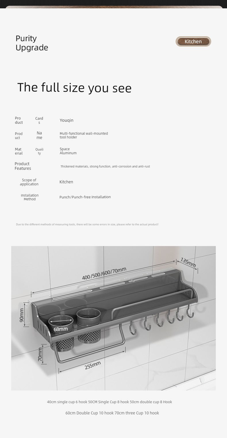 Kitchen rack for spices, knives and more...