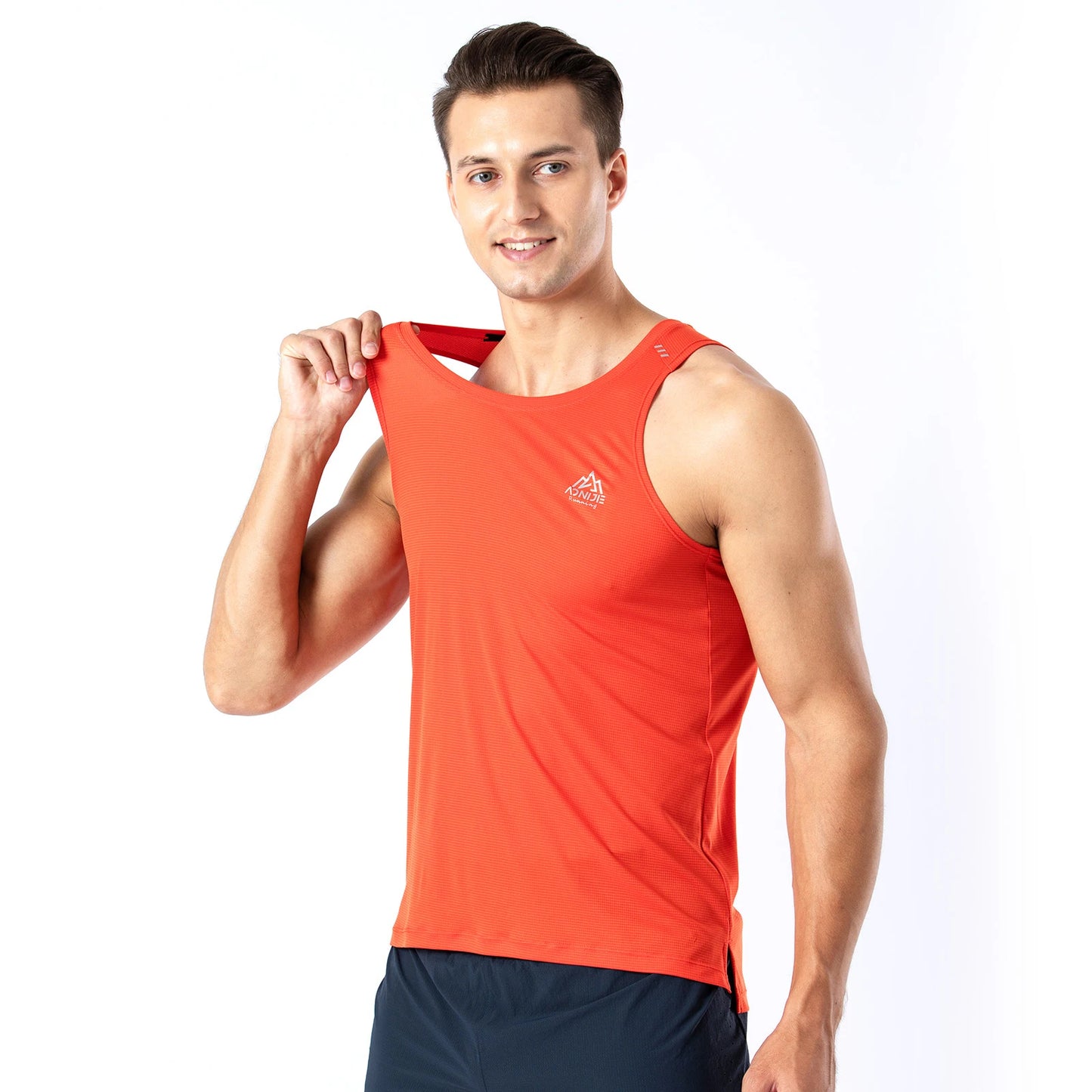 AONIJIE FM5126 Man Male Quick Drying Sports Undershit Running I-shaped Vest Sleeveless Summer Tank Top For Marathon Fitness