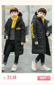 2024 Fashion Design Autumn Winter parka Girl Hairy clothes Long Woolen Coat for Kids Outerwear Grid pattern Padded Warm clothing