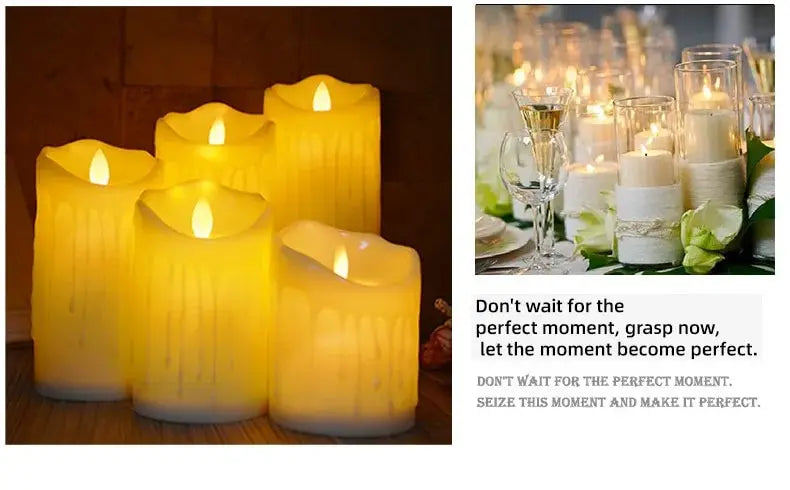 EW Led Simulation Electronic Candle Light Decorative Light