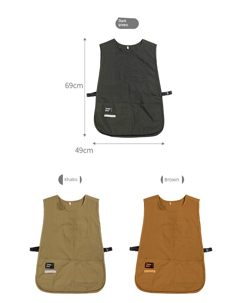 Fasola For Home Oil-Proof Vest Men Catering Apron