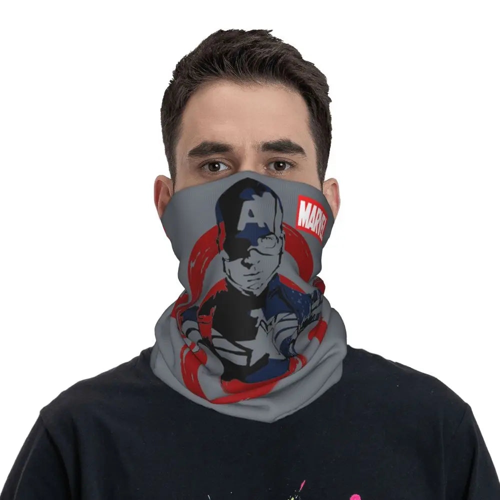 Limited Edition Bandana Neck Gaiter Motorcycle Club Marvel Face Scarf Cycling Face Mask Hiking Unisex Adult All Season