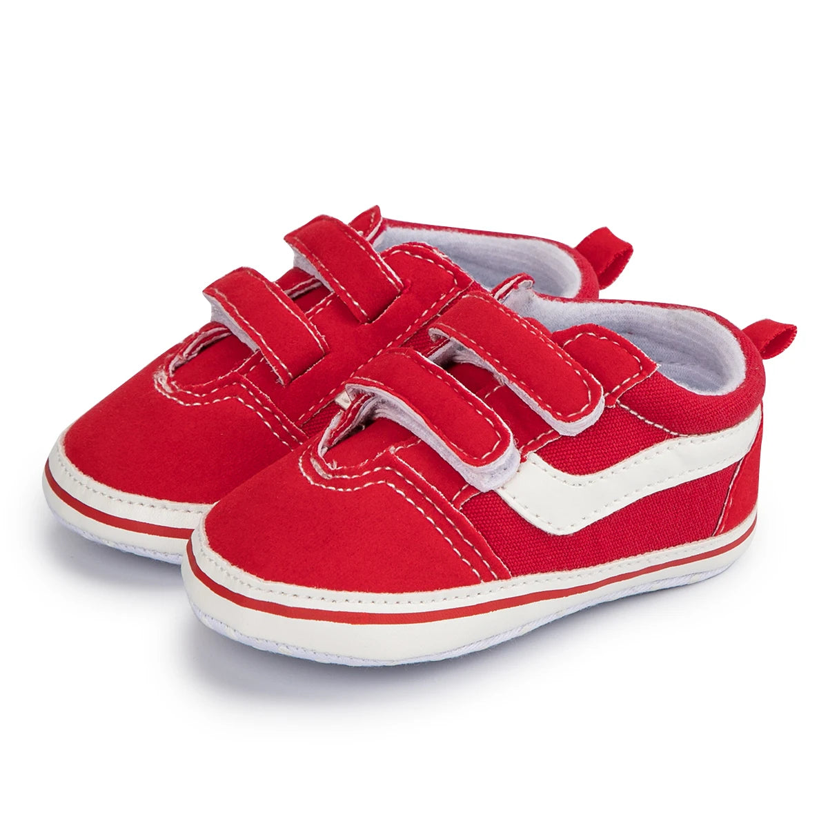 Baby Unisex Canvas Sneakers Classic Stripes Casual Baby Boy Girl Shoes Anti-slip Soft First Walkers Infant Baby Shoes