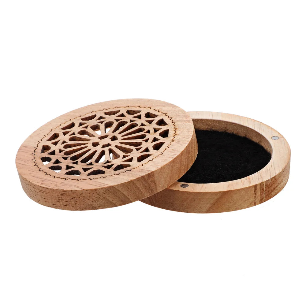 Solid Wood Aromatherapy Box Incense Holder Indoor Ornament Wooden Censer Cone Burner